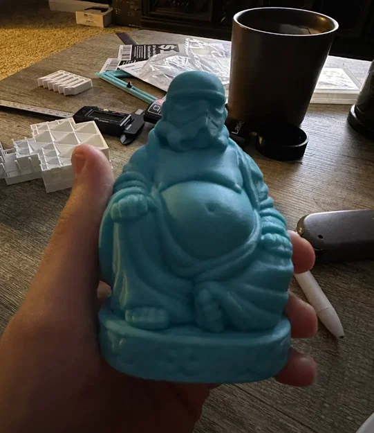 Mô hình Stormtrooper Buddha 3D độc đáo trang trí bàn làm việc - Image 3