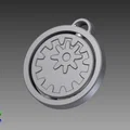Móc khóa Fidget Spinner với bánh răng chuyển động - Thumbnail 2