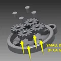 Móc khóa Fidget Spinner với bánh răng chuyển động - Thumbnail 6