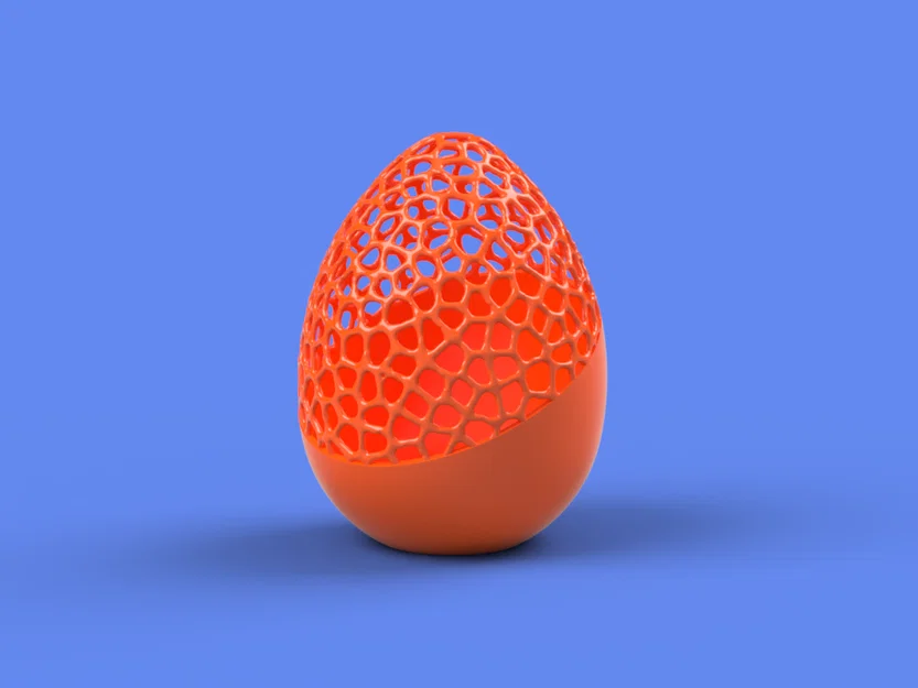 Trứng Phục Sinh Voronoi một phần cắt xéo - Image 2