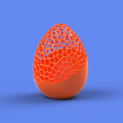 Trứng Phục Sinh Voronoi một phần cắt xéo