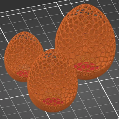 Trứng Phục Sinh Voronoi một phần cắt xéo