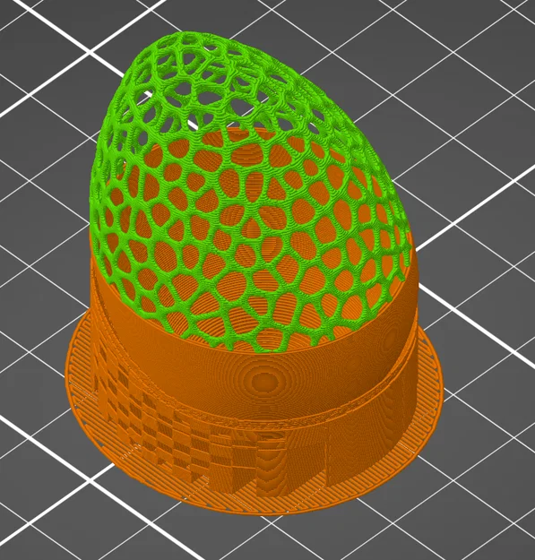 Trứng Phục Sinh Voronoi một phần cắt xéo - Image 4