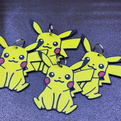 Mô hình móc khóa Pokémon Pikachu 3D - Dễ in, siêu đáng yêu