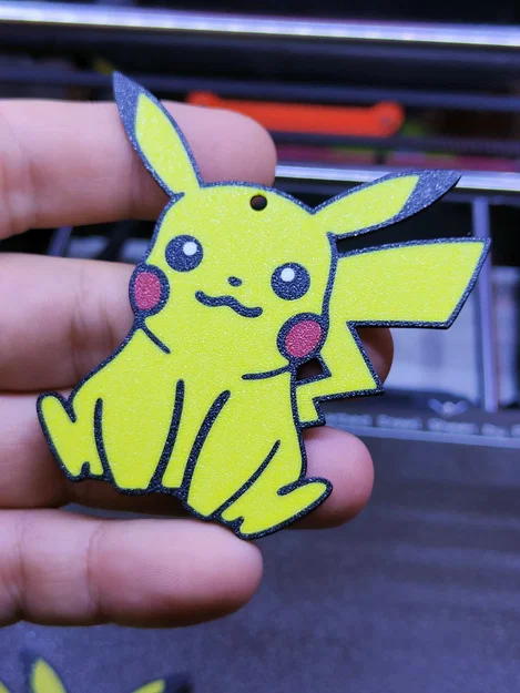 Mô hình móc khóa Pokémon Pikachu 3D - Dễ in, siêu đáng yêu - Image 2