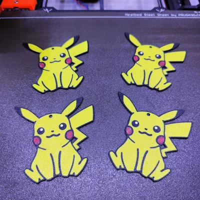 Mô hình móc khóa Pokémon Pikachu 3D - Dễ in, siêu đáng yêu