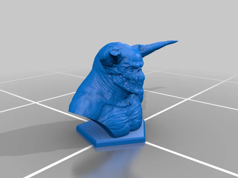 Mô hình tượng bán thân Quỷ dữ (Demon Bust) ấn tượng cho dân in 3D - Image 1