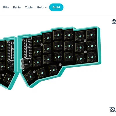 Bộ vỏ case 3D cho bàn phím cơ Corne và Lily58 Typeractive