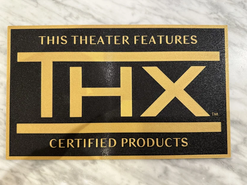 Bảng hiệu THX Home Cinema trang trí cho phòng chiếu phim 3D - Image 1