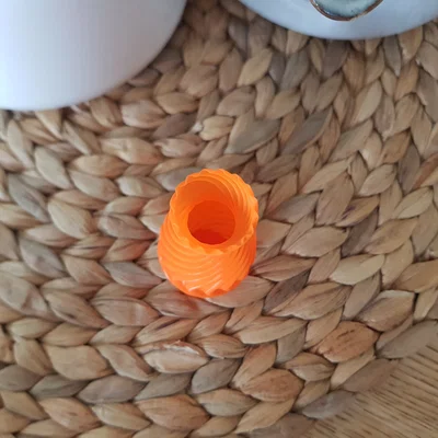 Mẫu bình hoa trang trí xoắn ốc 3D hiện đại (Vase Model)
