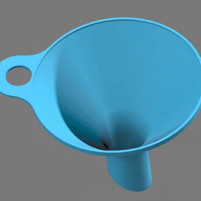 Mẫu in 3D phễu nhựa tiện lợi có lỗ treo (Thiết kế đơn giản)