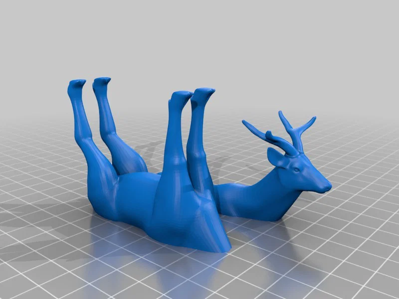 Mô hình chú hươu (Deer) nằm ngửa trang trí bàn làm việc độc đáo - Image 1