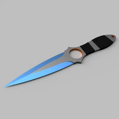 Mô hình dao 3D CSGO Skeleton Knife sắc nét - Tự in tại nhà