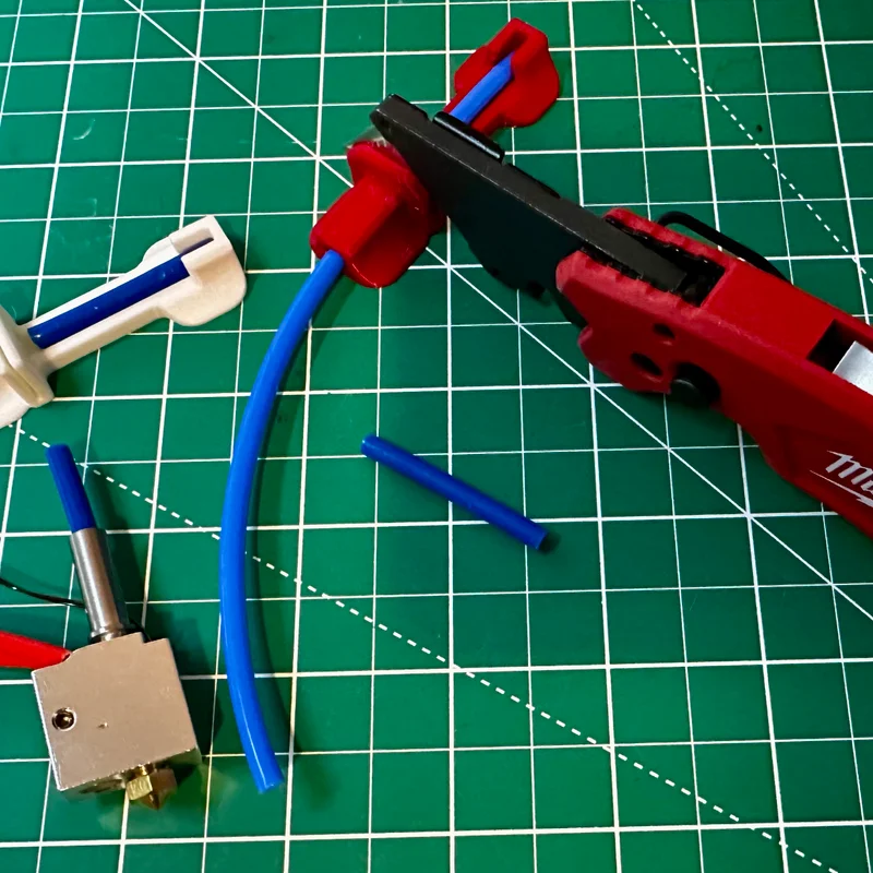Jig cắt ống PTFE hotend cho Anycubic Kobra 2 Series + PTFE cutter universal