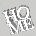 Tượng chữ HOME (HOME scuplture) - Thumbnail 1