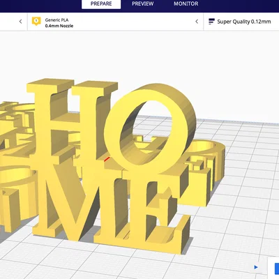 Tượng chữ HOME (HOME scuplture)