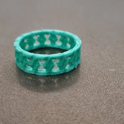 Nhẫn Unisex thiết kế dạng dây xích (Chain Ring) thời trang