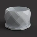 Chậu Cây Cảnh Hình Học Đa Giác (Flower Pot) Trang Trí Để Bàn - Thumbnail 1