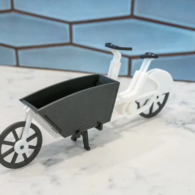 Mẫu xe Urban Arrow Cargo Bike (tỉ lệ 1:10, lắp không cần keo)