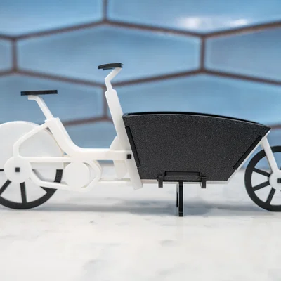 Mẫu xe Urban Arrow Cargo Bike (tỉ lệ 1:10, lắp không cần keo)