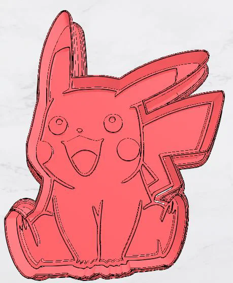 Khuôn cắt bánh quy hình Pikachu 3D dễ thương cho mọi căn bếp - Image 1