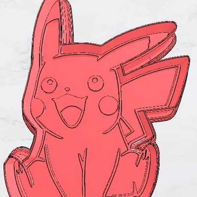 Khuôn cắt bánh quy hình Pikachu 3D dễ thương cho mọi căn bếp