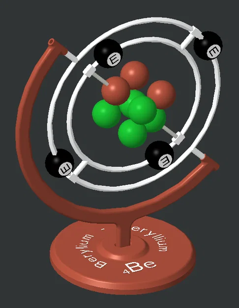 Mô hình nguyên tử Beryllium (Beri) - Image 1