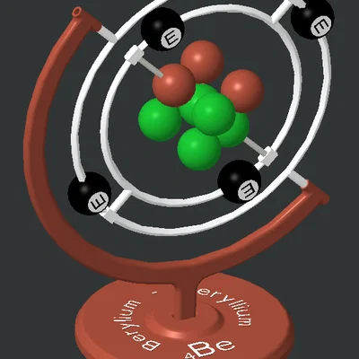 Mô hình nguyên tử Beryllium (Beri)