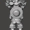 Mô hình giá đỡ tay cầm chơi game Luffy Gear 5 in 3D cực chất - Thumbnail 2