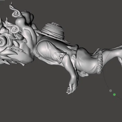 Mô hình giá đỡ tay cầm chơi game Luffy Gear 5 in 3D cực chất