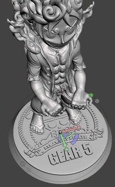 Mô hình giá đỡ tay cầm chơi game Luffy Gear 5 in 3D cực chất - Image 8