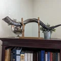 Giá đỡ Shofar (kèn sừng cừu) in 3D trưng bày sang trọng - Thumbnail 1