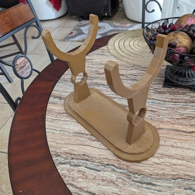 Giá đỡ Shofar (kèn sừng cừu) in 3D trưng bày sang trọng