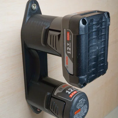 Giá treo tường giữ pin Bosch 12V (Bosch 12V Battery Holder Wall Mount)