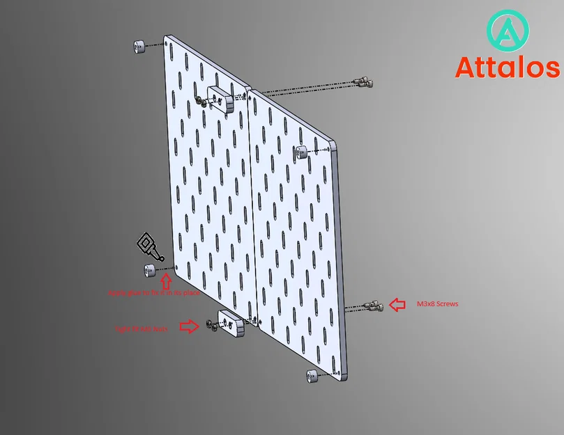 Pegboard tùy biến tương thích Ikea Skadis - Image 1