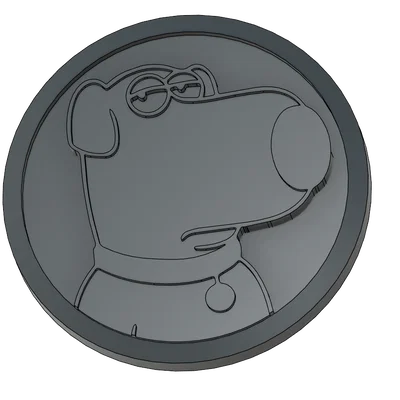 Mô hình in 3D huy hiệu Brian Griffin phong cách Fortnite