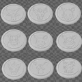 Bộ lót ly Eeveelution hoạt hình (9 món) – Cartoon Eeveelution Coaster Set - Thumbnail 1