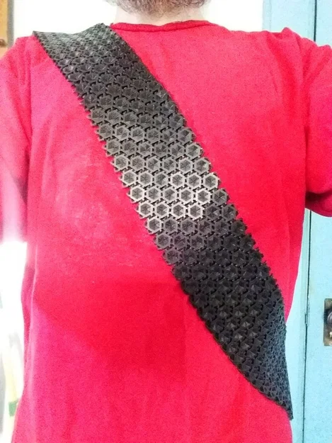 Dải Baldric Chainmail Lục Giác (phong cách Star Trek) - Image 1