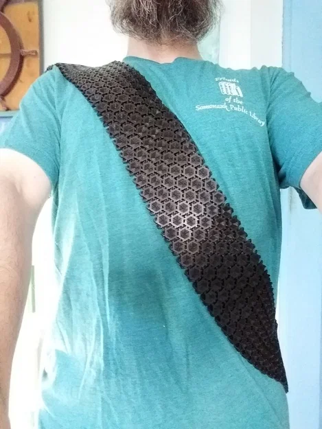 Dải Baldric Chainmail Lục Giác (phong cách Star Trek) - Image 3