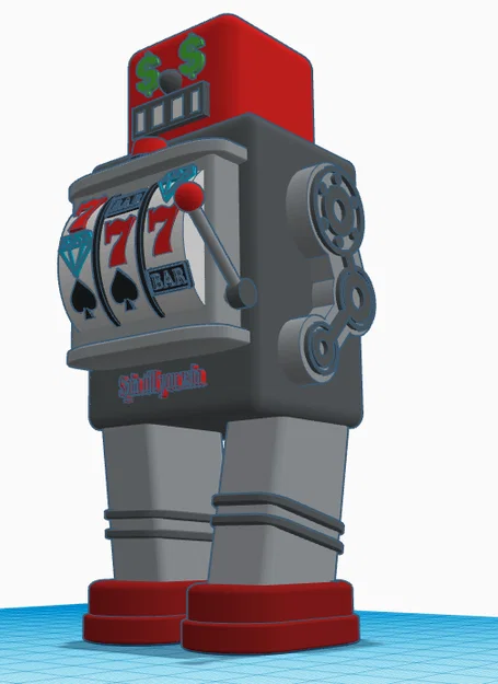 Mô hình Robot Retro kết hợp máy Slot Machine độc đáo - Image 1