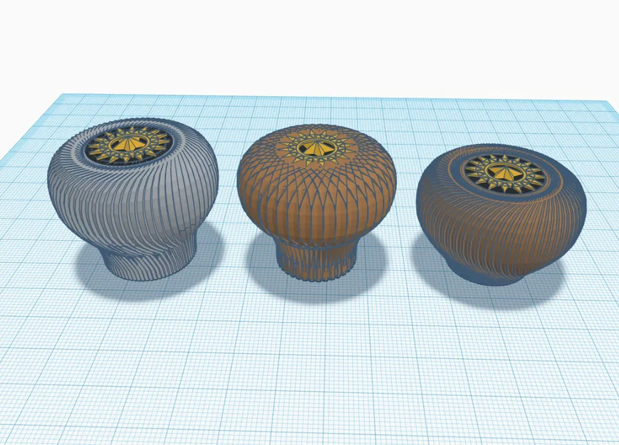 Tay nắm tủ in 3D phong cách với thiết kế lỗ lục giác chắc chắn - Image 1