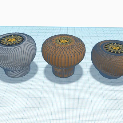 Tay nắm tủ in 3D phong cách với thiết kế lỗ lục giác chắc chắn