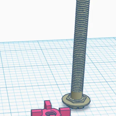 Bộ Bu Lông Đai Ốc Cố Định Bản Lề Nắp Bồn Cầu In 3D Tiện Lợi