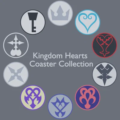 Bộ sưu tập đế lót ly Kingdom Hearts: 3D Printing cực đẹp