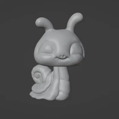 Mô hình ốc sên LPS snail 3D dễ thương trang trí bàn học