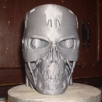 Mô hình đầu lâu T-800 Terminator in 3D cực chất cho dân sưu tầm