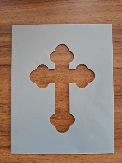 Khuôn tạo hình thánh giá trang trí bánh (Template for koliva) - Image 1