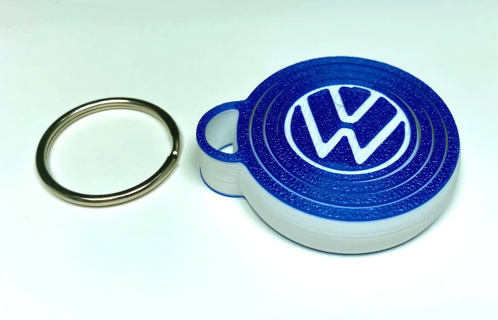 Móc khóa spinner con quay hồi chuyển VOLKSWAGEN VW (Print-In-Place) - Image 2