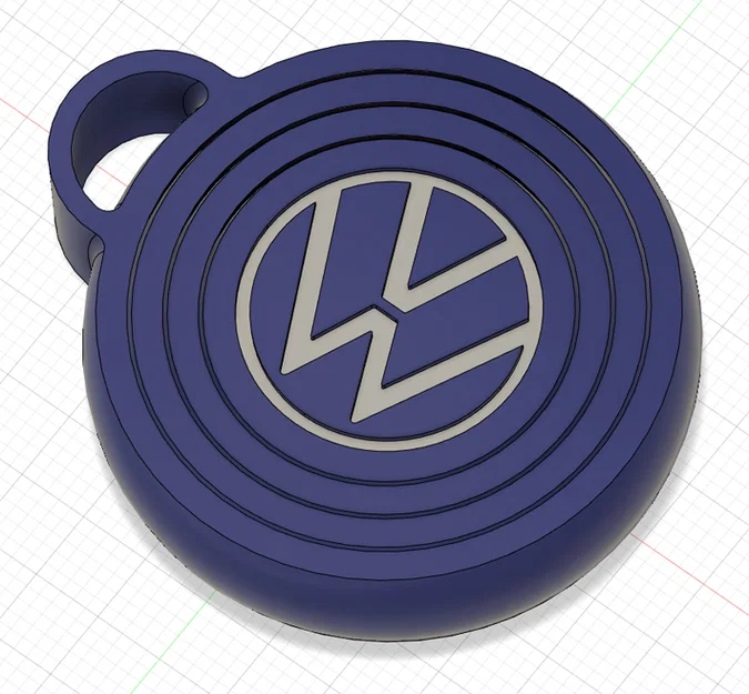 Móc khóa spinner con quay hồi chuyển VOLKSWAGEN VW (Print-In-Place) - Image 4