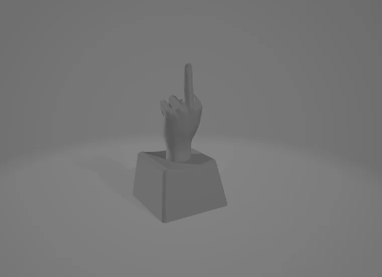 Keycap hình ngón tay giữa độc lạ cho bàn phím cơ - Image 1